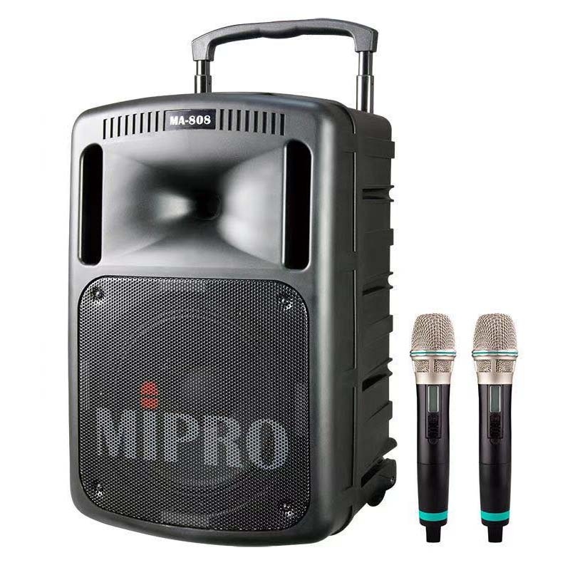 咪宝(MIPRO) MA-808 10寸户外PA拉杆多功能无线扩声音箱（配手持麦）